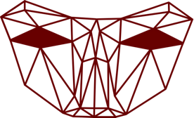 Our icon for puppets and costumes is a polygon mask pattern.